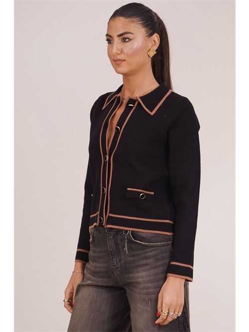 Cardigan in viscosa Try Me | 5089BLACK